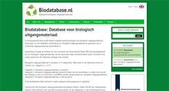 Desktop Screenshot of biodatabase.nl