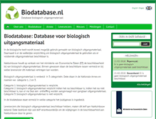 Tablet Screenshot of biodatabase.nl